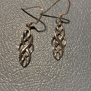 Silver Earrings in beautiful twisted design!